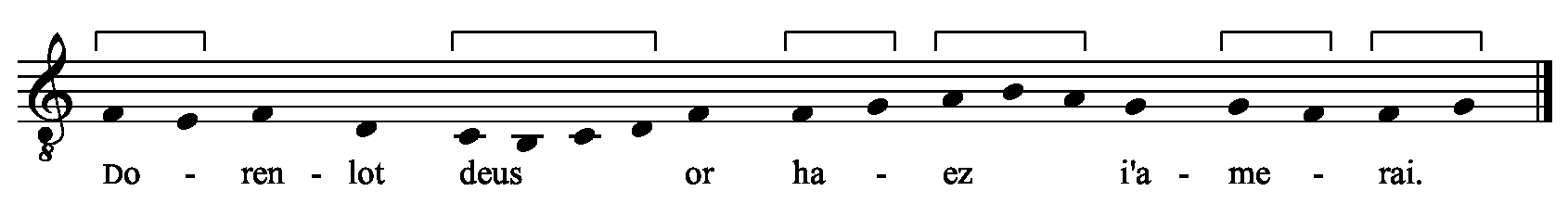 Refrain musical notation